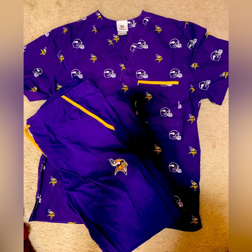 Minnesota Vikings scrubs set size S